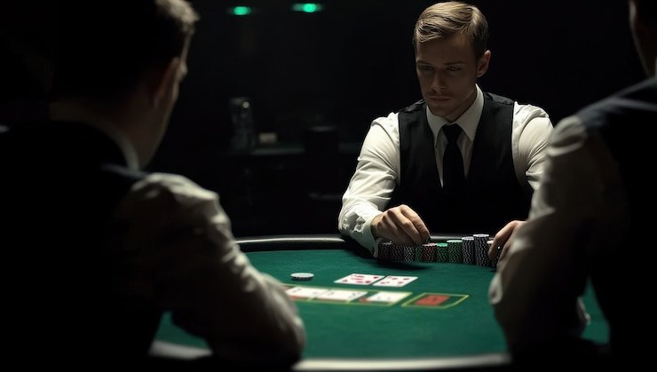 Studio Bandar Poker langsung di dontoto dengan dealer profesional dan multi-kamera